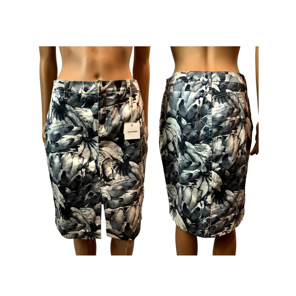 2001 Vintage Deadstock Tufi Duek Banana Photo Print Skirt | 42 | W 30.5" - Picture 10 of 10